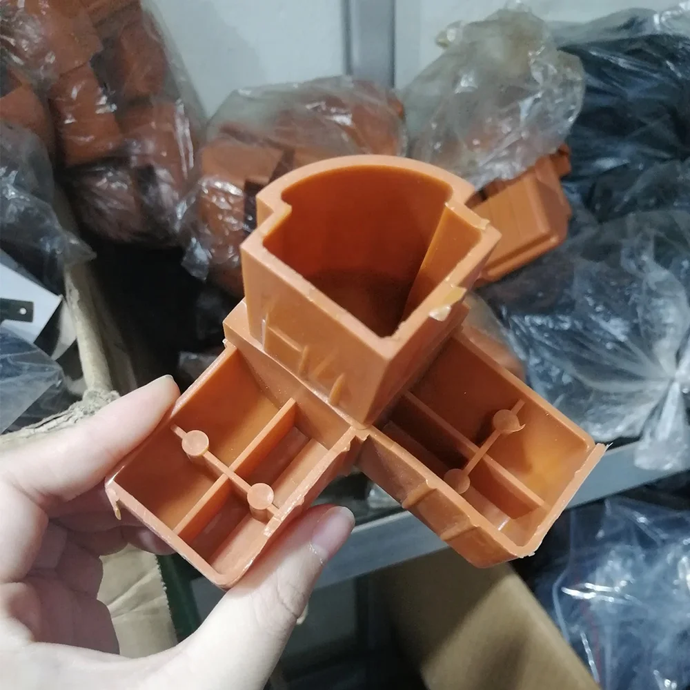 Square Tube Connector Nylon Plastic Angle Code 4 Way For Square Aluminum Tube