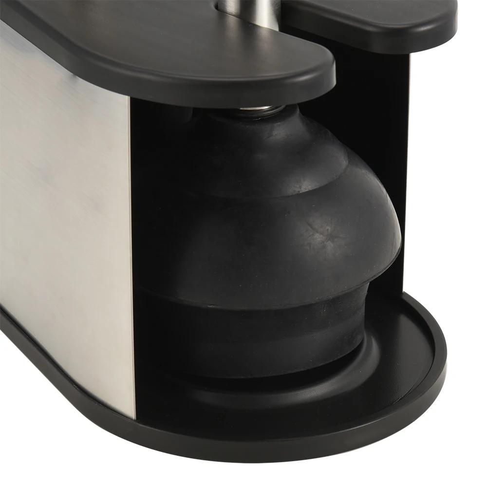 Hot trend stainless steel toilet brush holder and rubber plunger combo