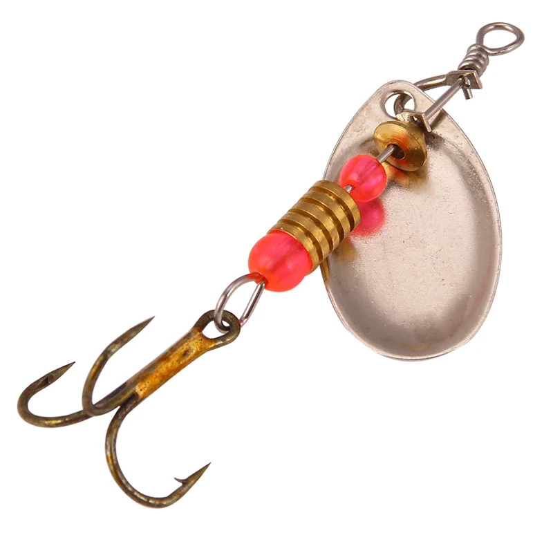 YX-69 Metal spinner bait fishing lures hard trout spoon lure