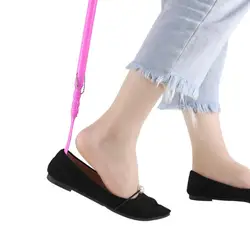 Long Plastic  2 in 1 Plastic Shoehorn and Scratching Claws for Pregnant Women and The Elderly