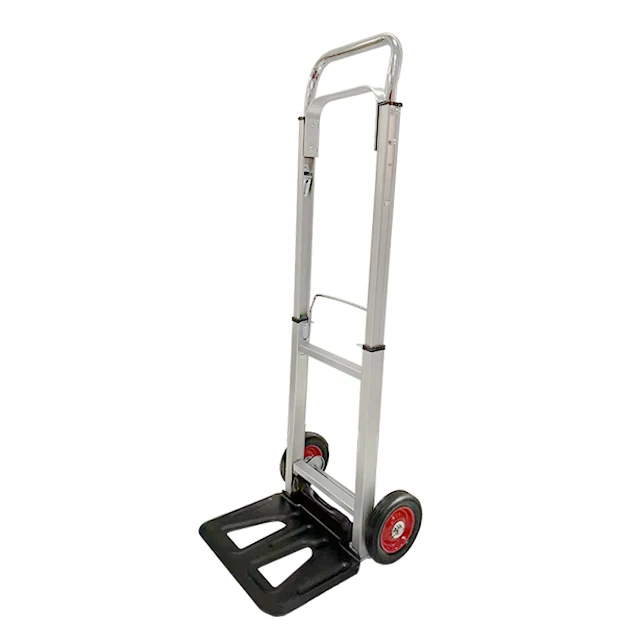 Factory wholesale two-wheeled trolley 90KG multifunctional folding luggage cart can be used for supermarket shopping