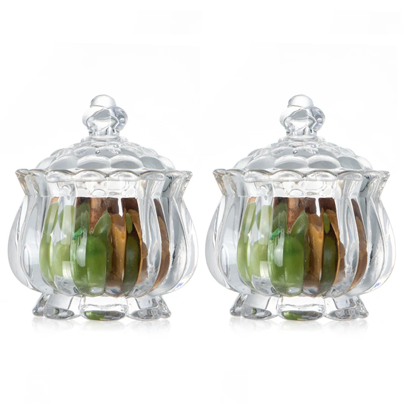 200ml Cheap Luxury  Cookie Storage Bottles Jars Glass with Glass lid