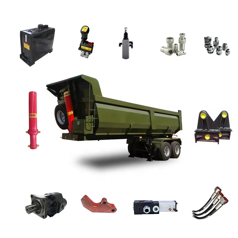 Wholesale Trailer Parts tipper semi-trailerr Accessories SKD Packing Trailer Parts
