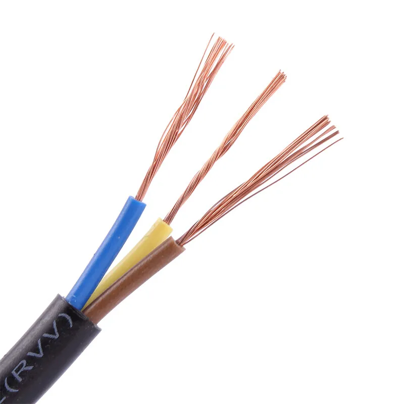 High Quality 3 Core PVC Insulated Electric Wire Cable Copper Core Soft Wire 1mm 1.5mm 2.5mm low voltage cable