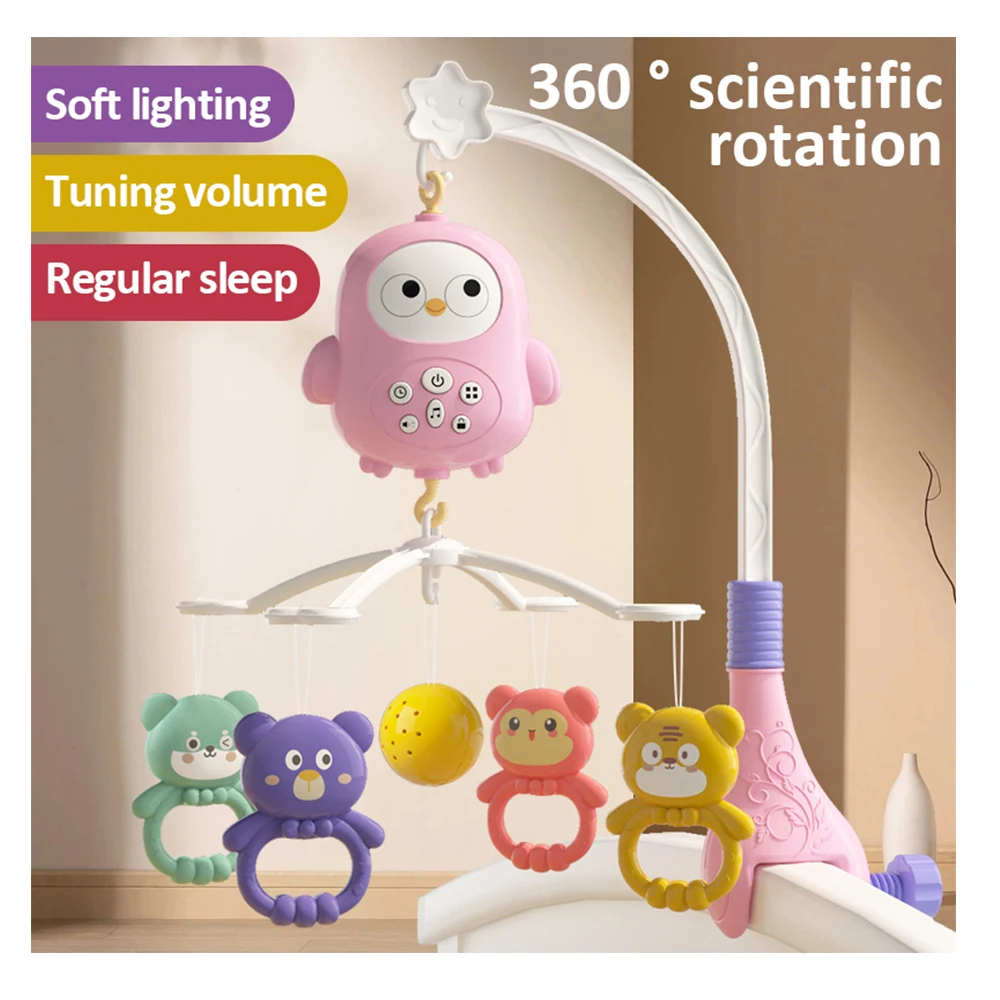 Wholesale Baby Musical bed bell rolling bell with music Baby Crib Mobile Music Box