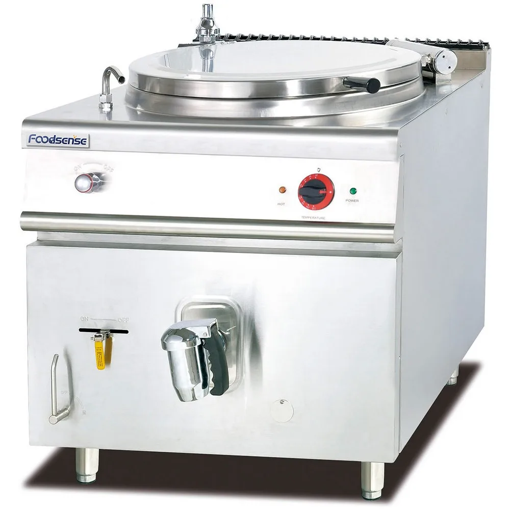 Commercial Kitchen Gas/Electric Soup Kettle With Jacketed Boiling Pan for Sale Gas Soup Boiler 150L/100L/60L