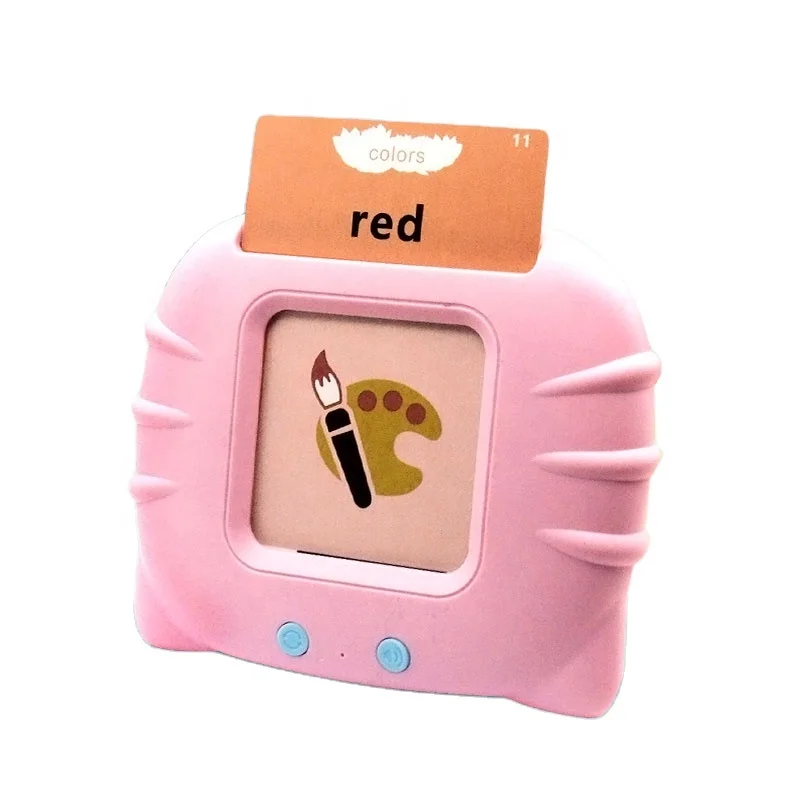 Custom Double-Side Early Education Machine Reader Audible Electronic Language Learning Interactive Device Talking Flash Cards