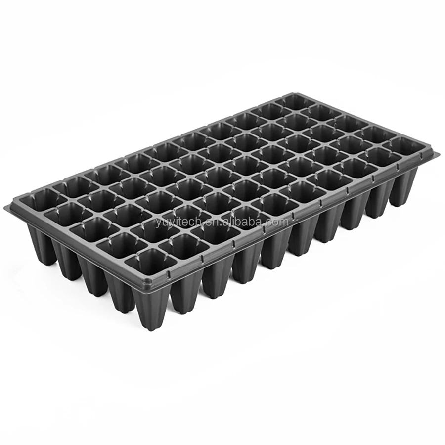Deep 50 Holes Plastic Tree Seed Planter Nursery Trays for Forestry Propagation