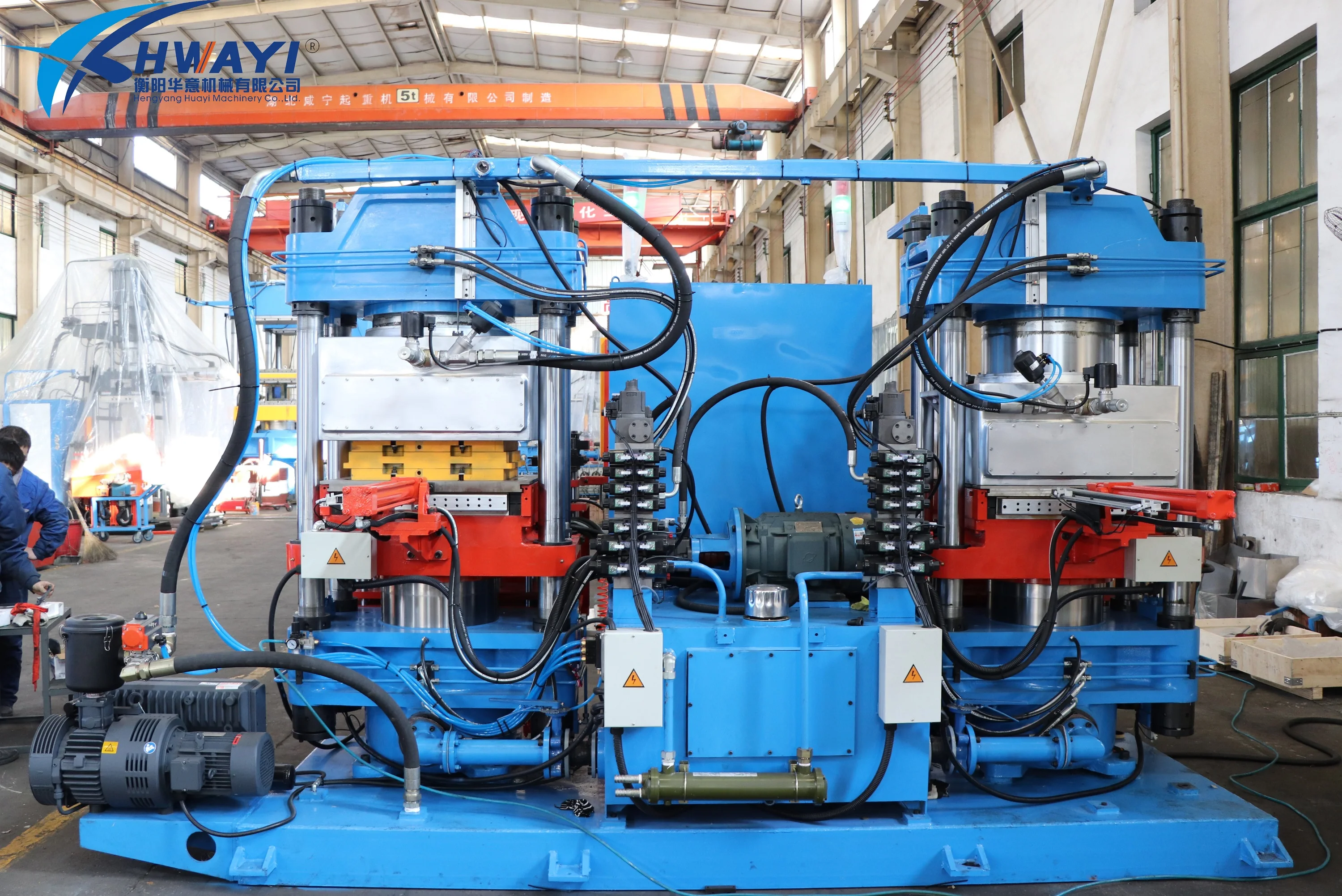 
200T Rubber Vacuum Hydraulic Press Vulcanizing Machine Compression Moulding Machine with CE Certificate 