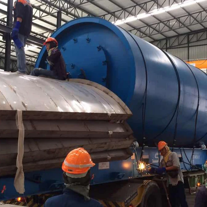 Ланнинг отходов резины переработки пиролиза в Дизельную машину