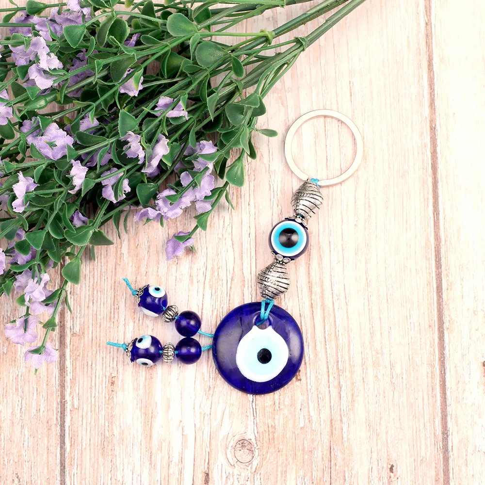 Новинка, Модный стильный брелок для ключей со стразами, брелок для ключей от сглаза
