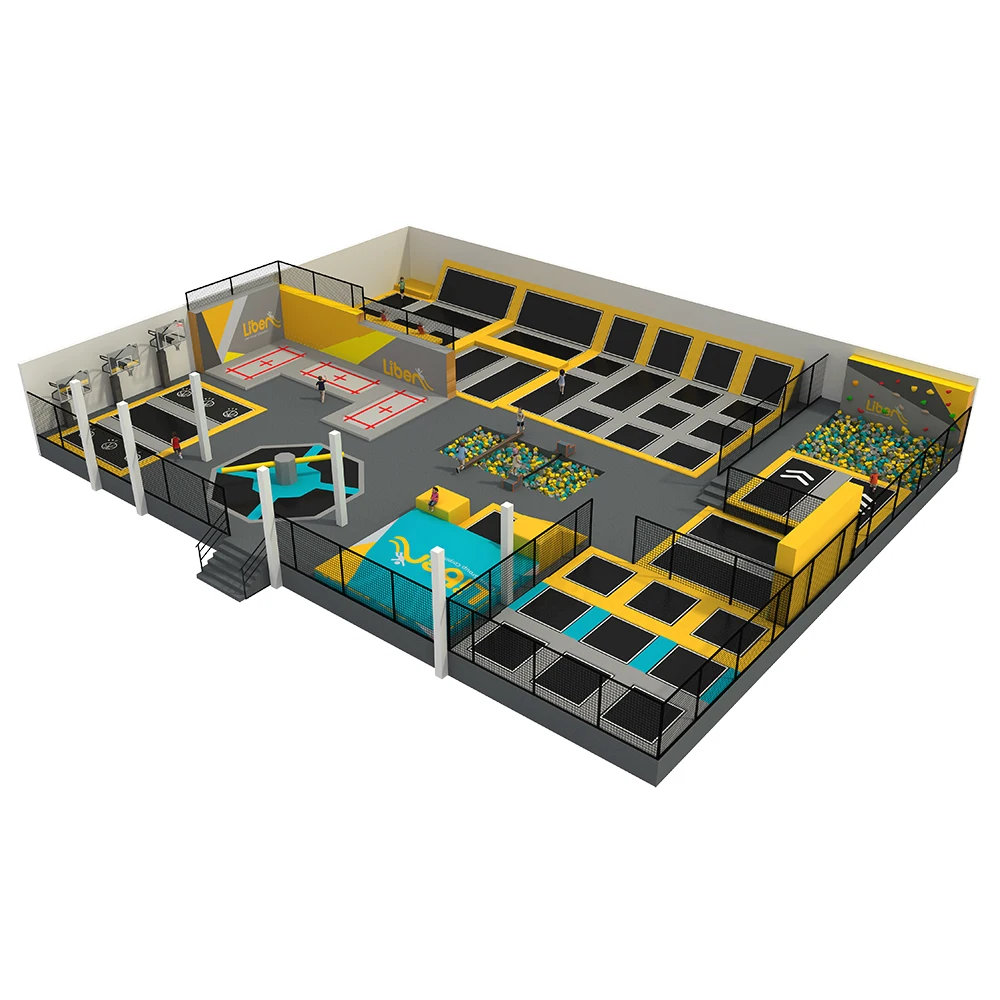 open children amusement park equipments air bag jumping trampoline playground