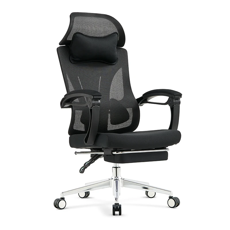 Mesh Executive Office Chair Adjustable Ergonomic Reclining Chair with Footrest and Headrest