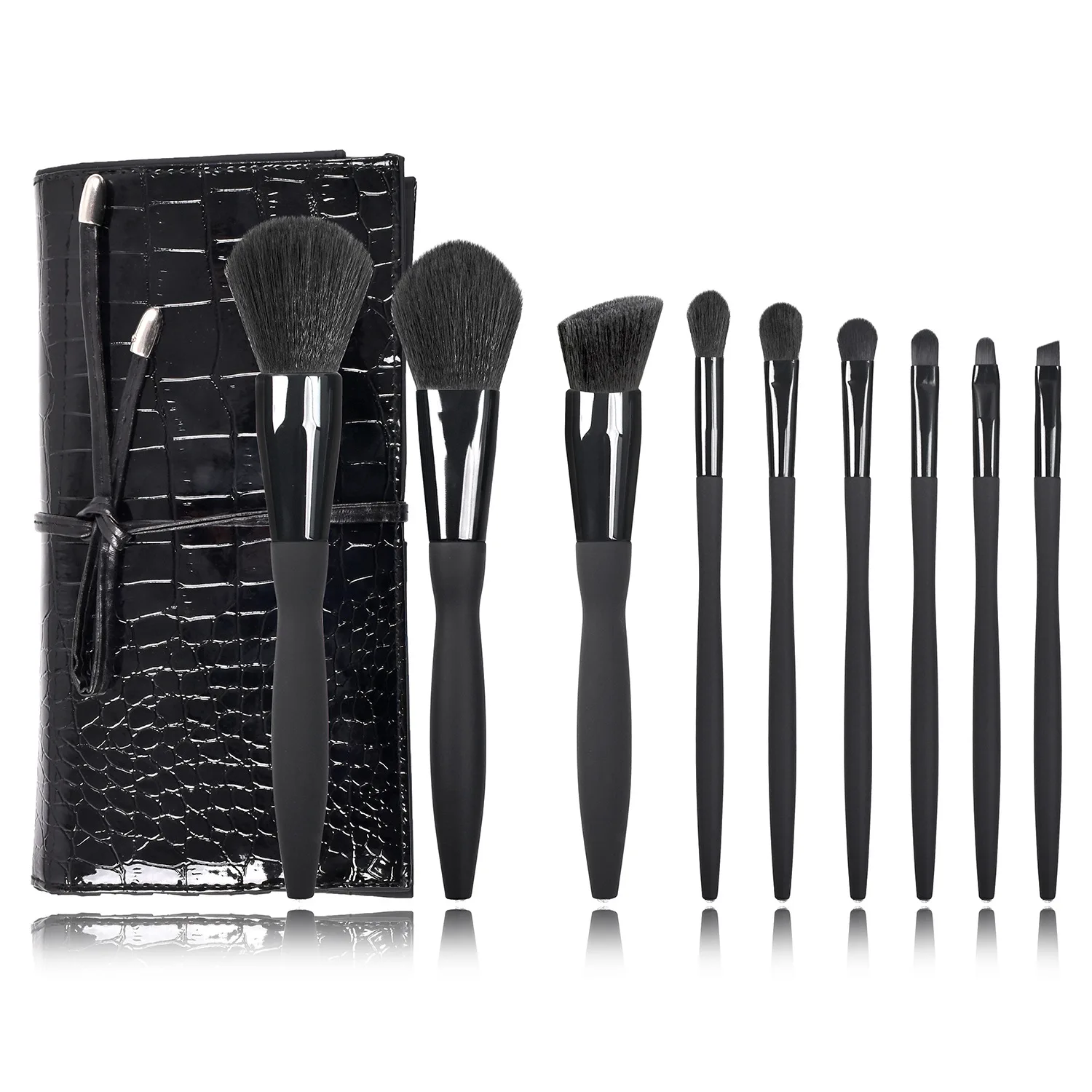 9/10 pcs Makeup Brushes Pro Black Brush Set Powder EyeShadow Blending Eyeliner Eyelash Eyebrow Make up Beauty Cosmetic Brushes