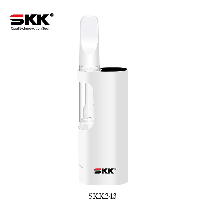 SKK243 vaporizer pen ceramic full cartridge 510 thread with custom logo 1.0 ml for CBD