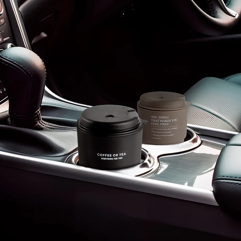 Custom Logo Reusable Coffee Tumbler Cup Black Travel Coffee Mug with Lid