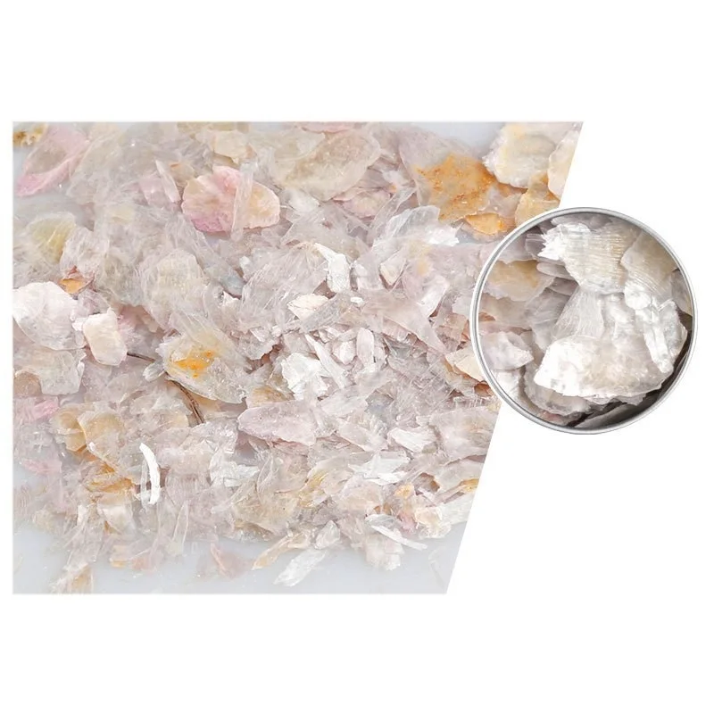 Wholesale INS Popular Manicure Nail stickers Colorful Decoration Accessories Marble Glitter Shell Mica Nail Art Flakes