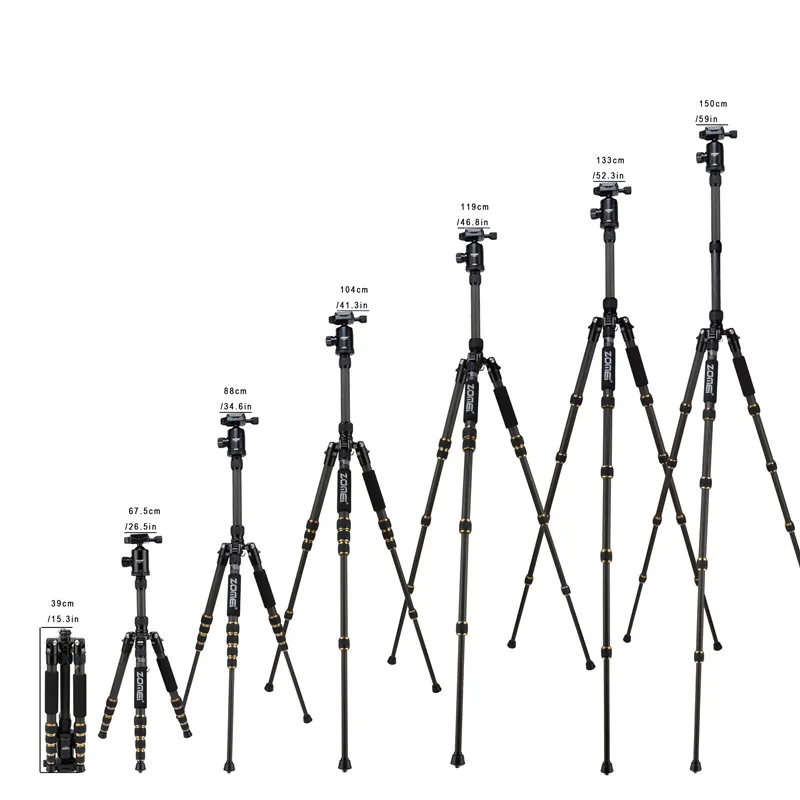 Zomei Z668 Flexible tripod Light Weight Camera Tripod, Smartphone Camera Live Streaming Photographing tripod