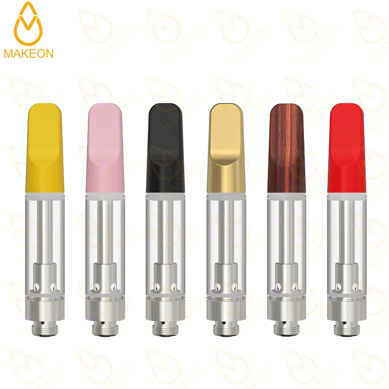 
Makeon atomizer ceramic flat tip custom Logo Packaging Oil vape 510 Thread leakproof 