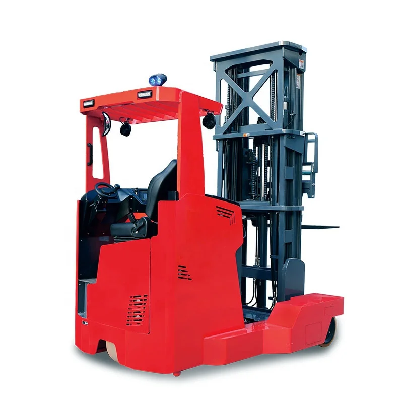 Top quality seated Reach Truck Fork Lift Trucks 2000 kg capacity electric 1.6 ton reach stacker