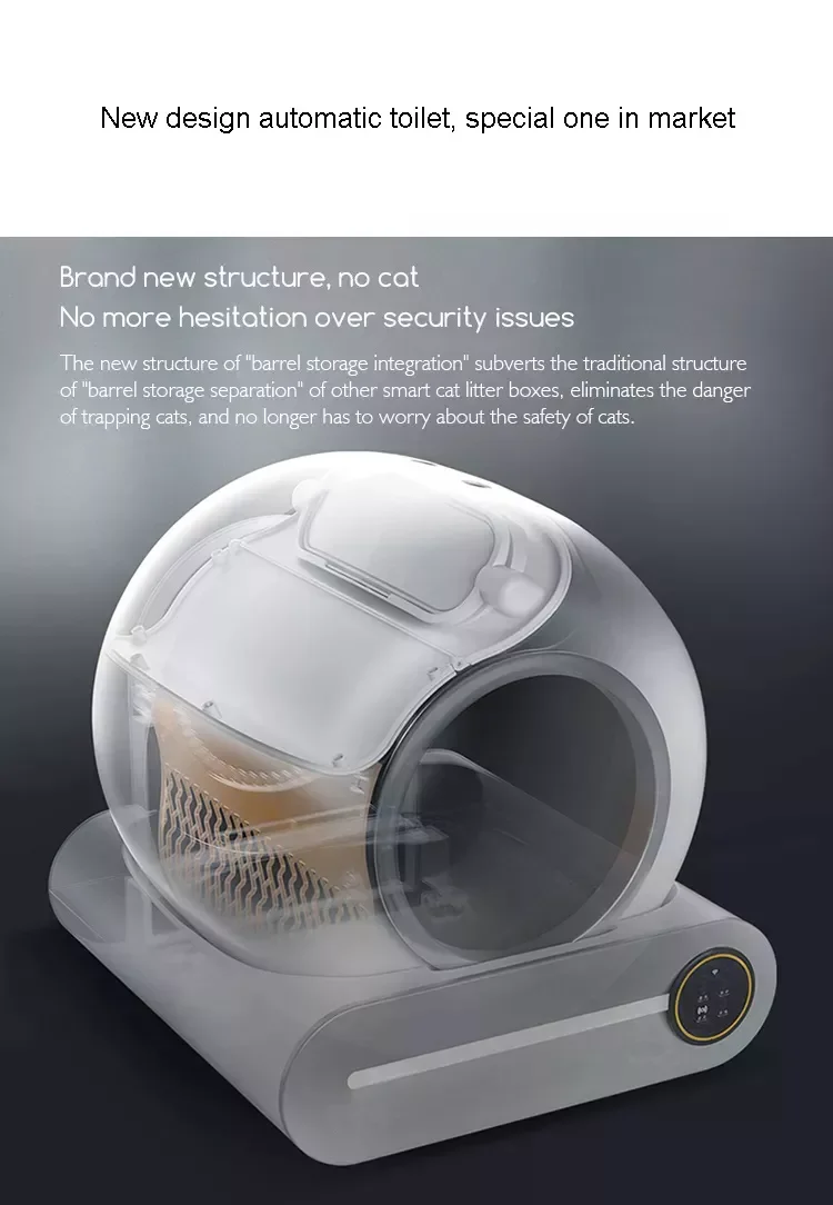 Автоматический Электрический Туалет для кошек, самоочищающийся умный туалет для домашних животных, автоматический робот для кошачьего туалета