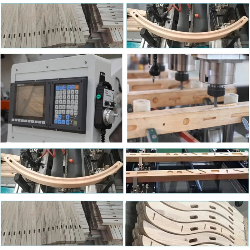 Solid Wood CNC Mortising Machine Automatic Drilling and Grooving Machine for Efficient Batch Processing of Workpieces