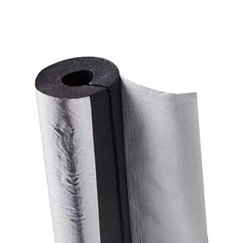 Wholesale Hot NBR/PVC Aluminum Foil-Clad Rubber Foam Rubber foam sheet/pipe Rubber aluminum foil insulation pipe