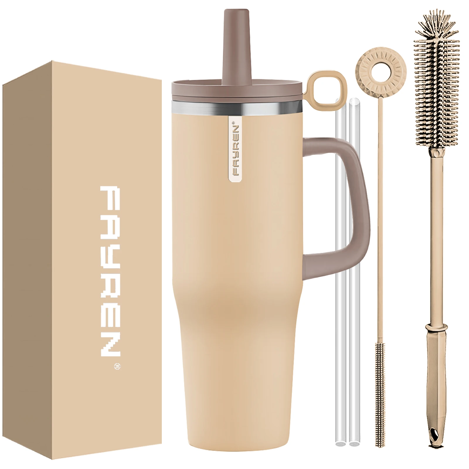 Manufacturer Custom Wholesale New 40oz Travel Tumbler Double Wall Stainless Steel Vacuum Insulated Coffee Mug With Handle