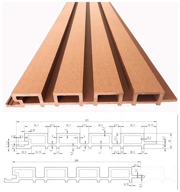 
fluted exterior wood plastic composite wall panels 
