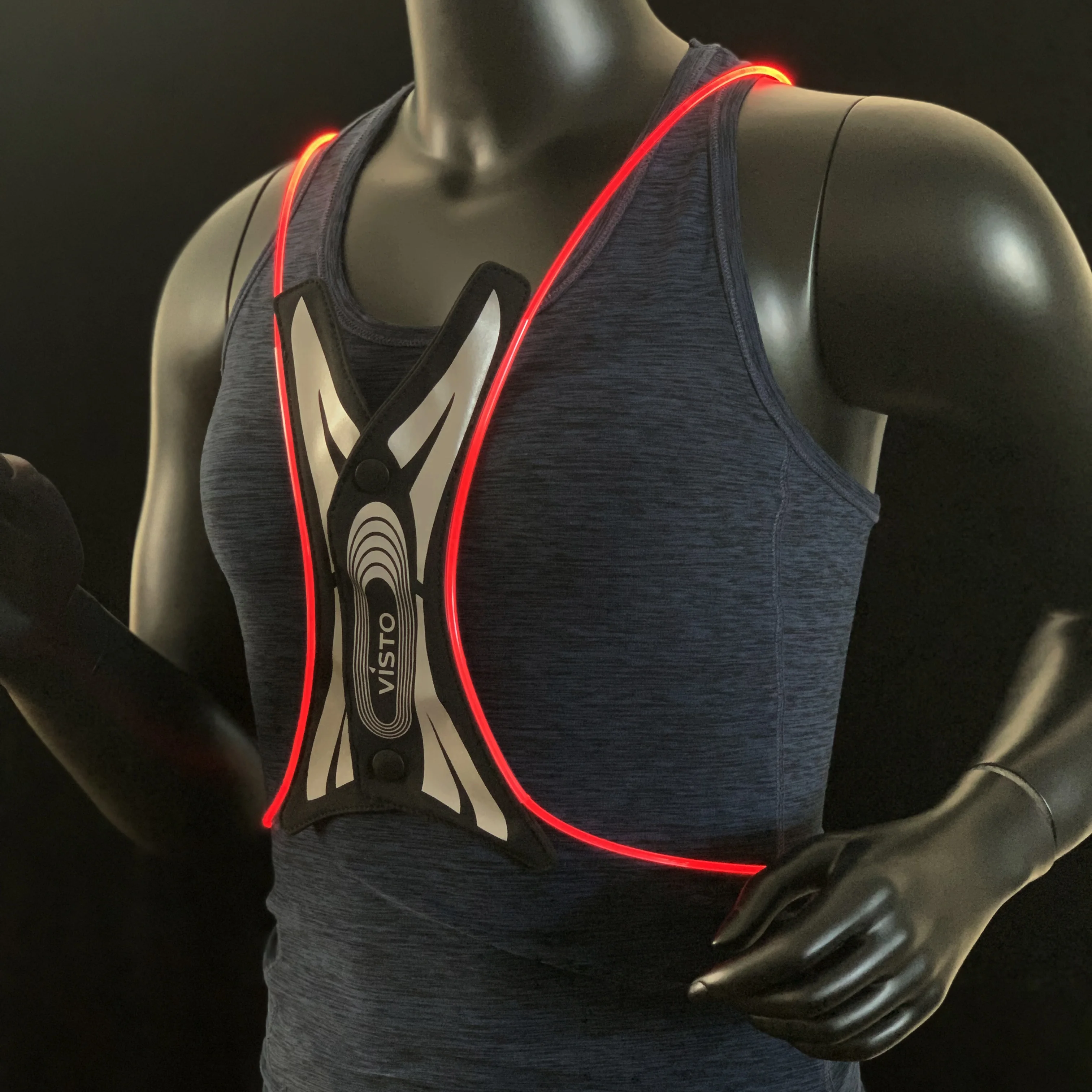 New 2022 Best LED Reflective Personal Protective Vest Rechargeable with pocket
