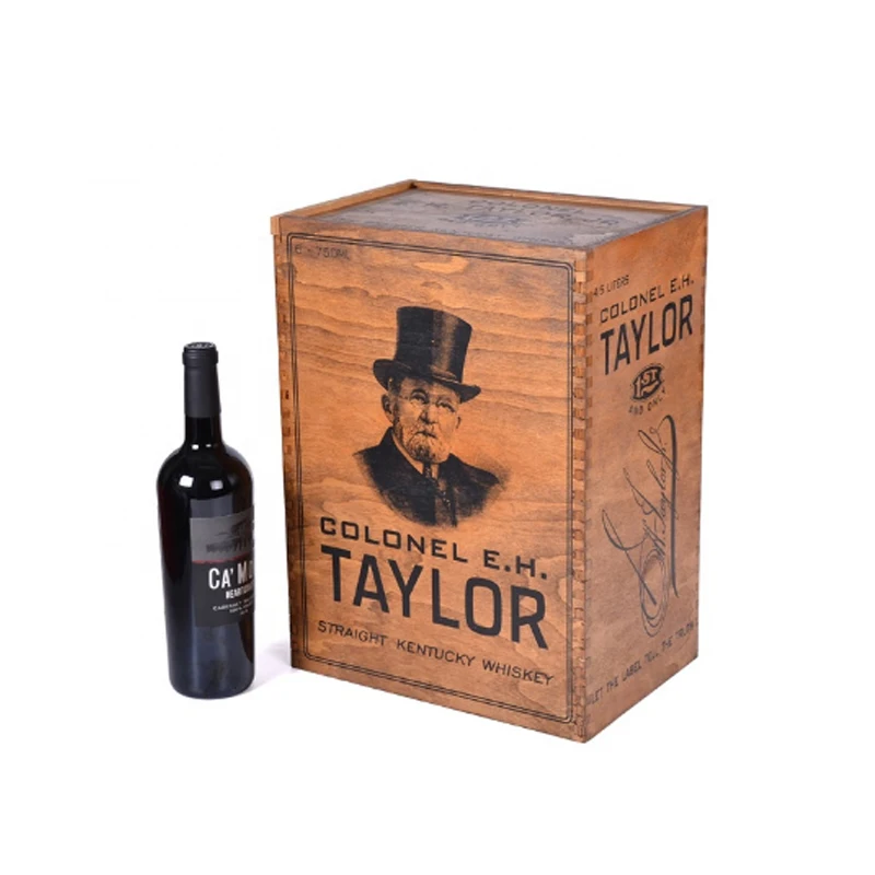 Лидер продаж, коробка для вина из массива дерева на заказ, деревянная Подарочная коробка для вина