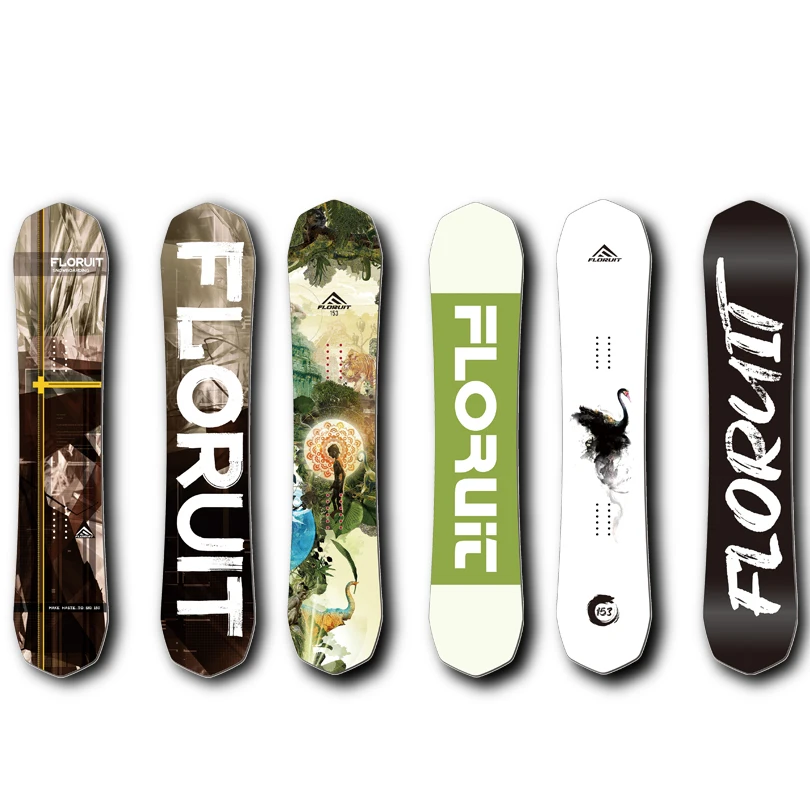 FLORUIT Hot Sale Tip snowboards Carbon Fiber snowboard  For Adults High Quality Custom Skis OEM&ODM