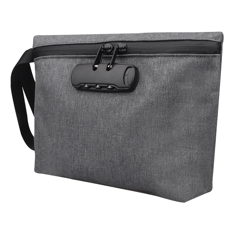 Waterproof Custom Logo Smell Proof Zipper Pouch Weed with Combination Lock Odor Proof Bag