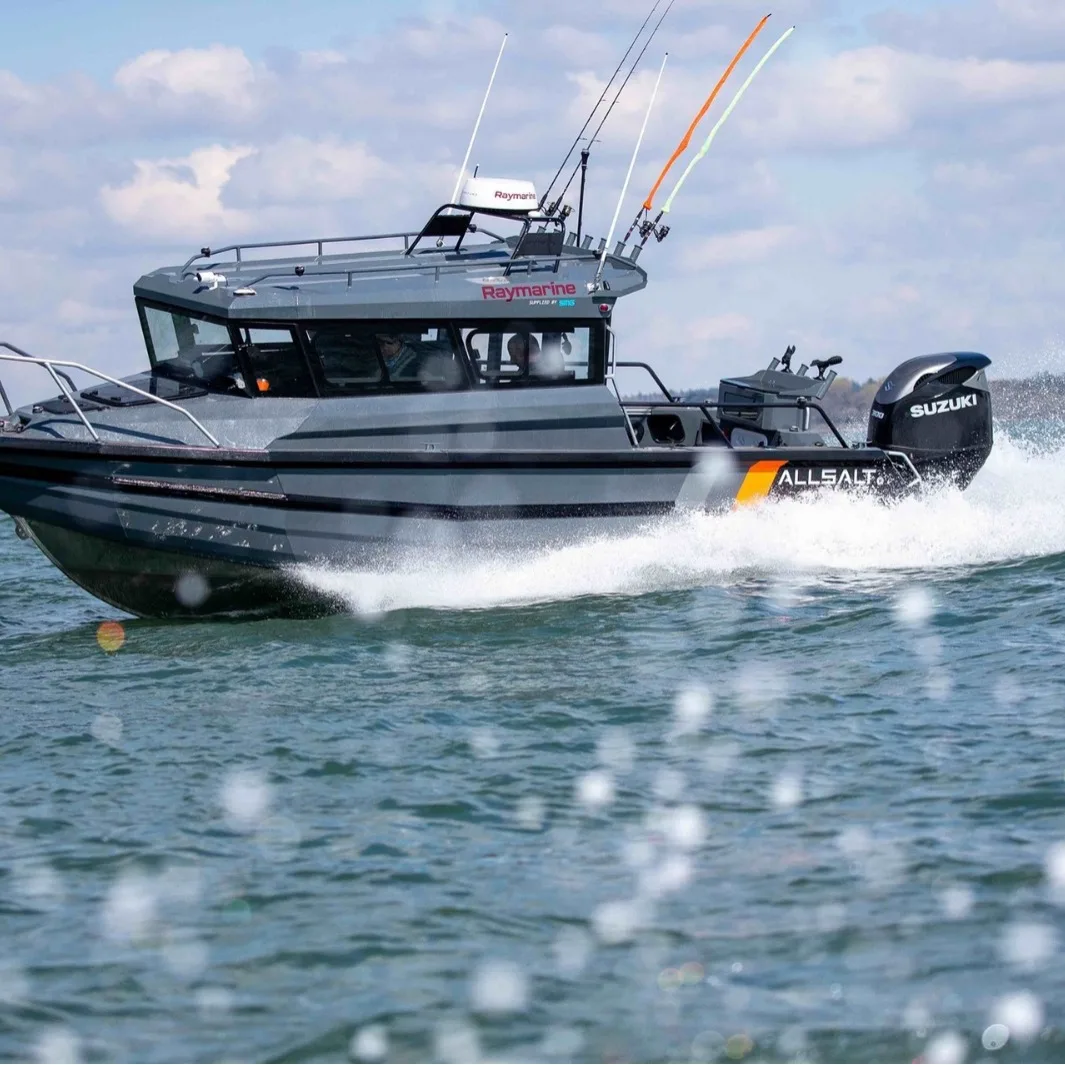 Professional Thickened Reinforced Aluminum Alloy Fishing Boat New Sea/Ocean Fishing Boat with Gas Fuel