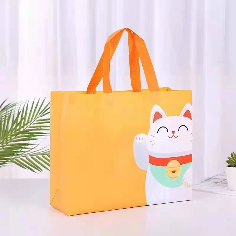 
China Eco Promotional non woven shopping bag Green bag 