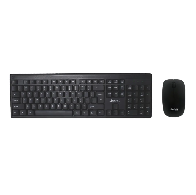 JEDEL WS650 Wireless Office Keyboard And Mouse Combo Long Battery Life 3D Adjustable Mouse