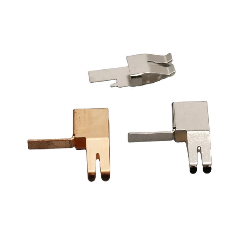 Brass Copper / Phosphor Bronze Metal Stamping Shrapnel Electrical Contacts For Socket And Switch