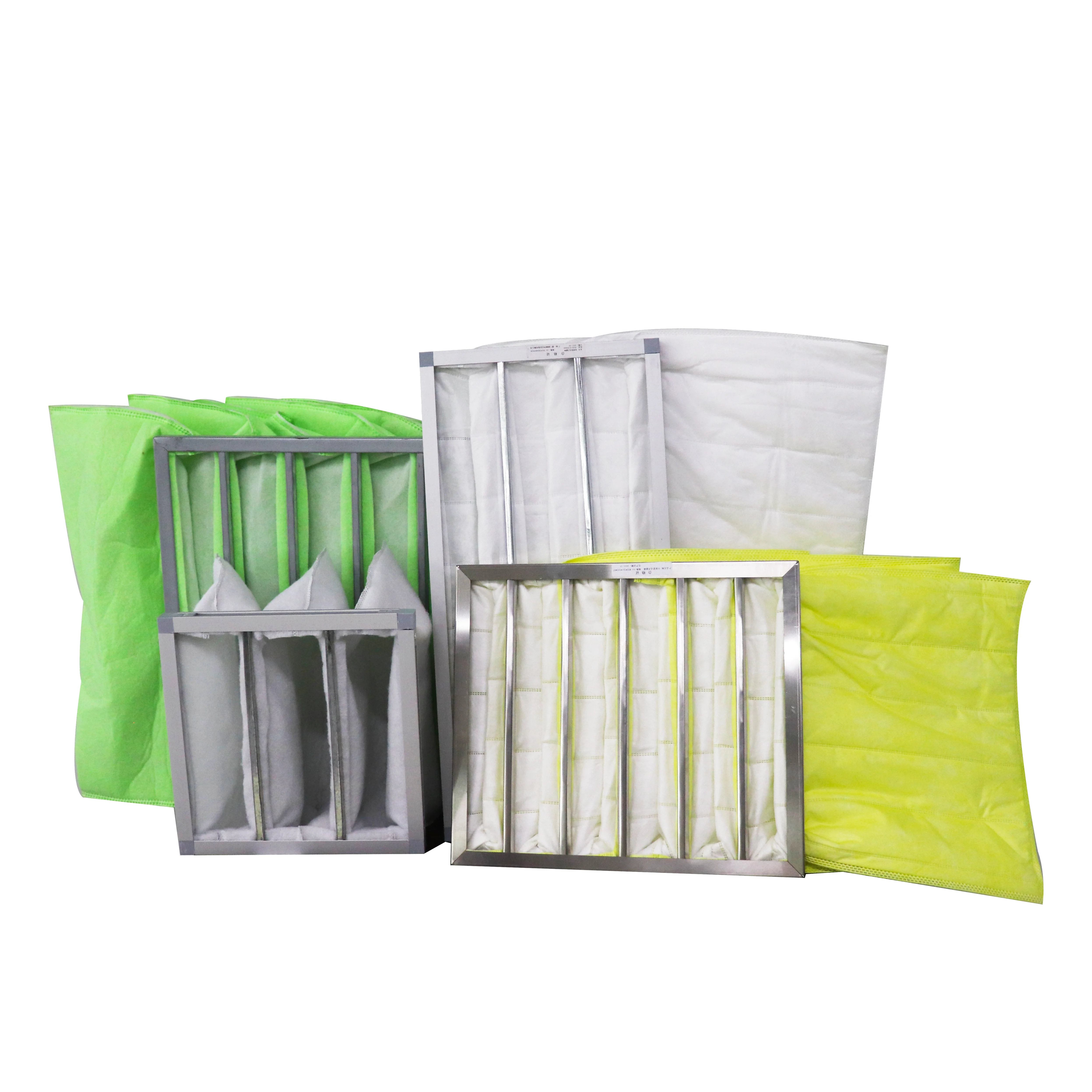 Suitable Multiple Scenarios Frame Pocket Bag Filter Housing Air Filter Size