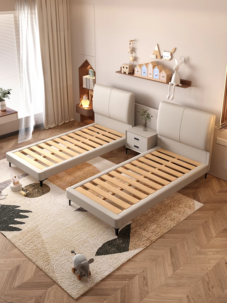 Modern 3 star hotel bedroom furnishings single double queen king size upholstered bed set headboard