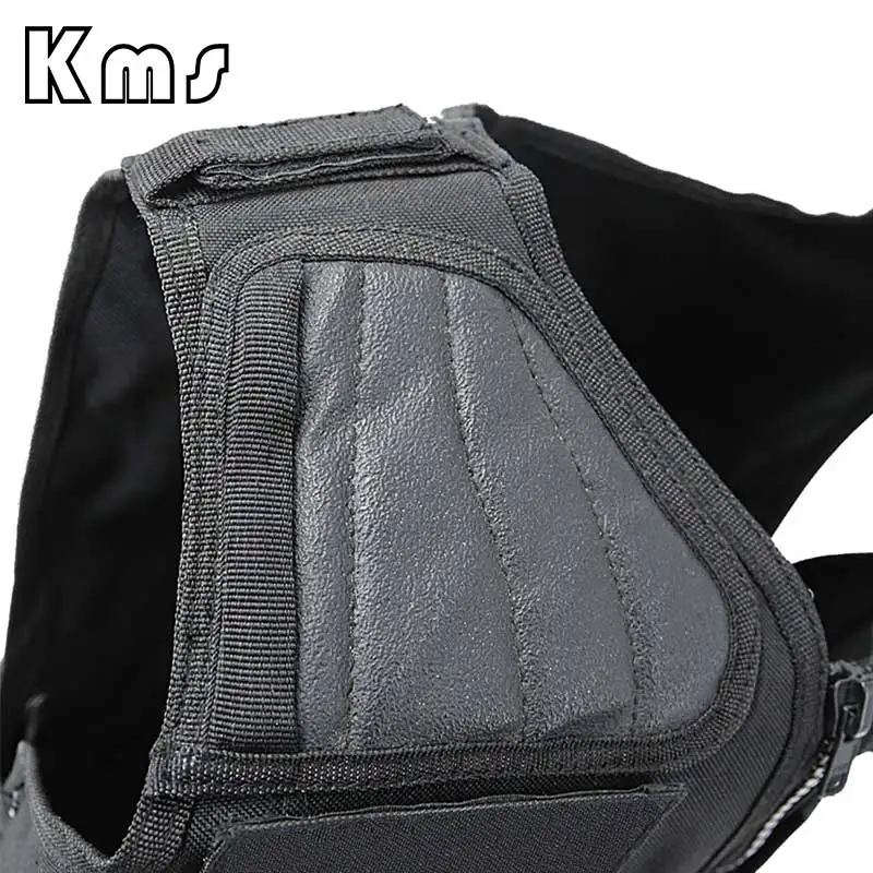 KMS Custom Wholesale Hot Sale 600D Polyester Black Assault  Equipment Tactical Vest For Law Reinforcement