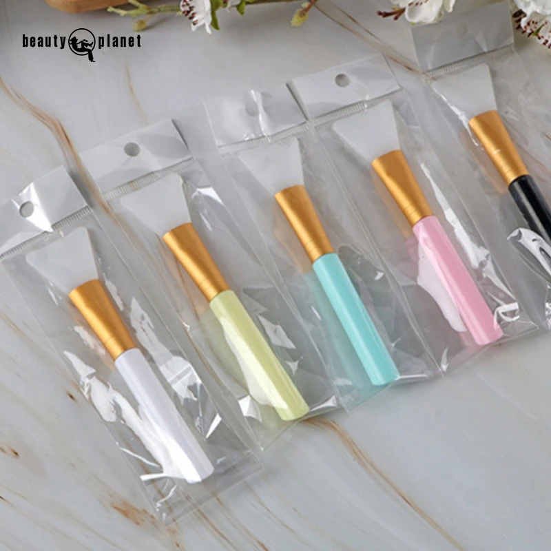 Beauty Planet Silicone Clay Mask Brushes Makeup Applicator Facial Face Cosmetic Mini Face Cleansing Brush Silicone Face Brushes