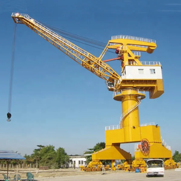10t 35t mobile harbour crane container hydraulic pedestal portal cranes