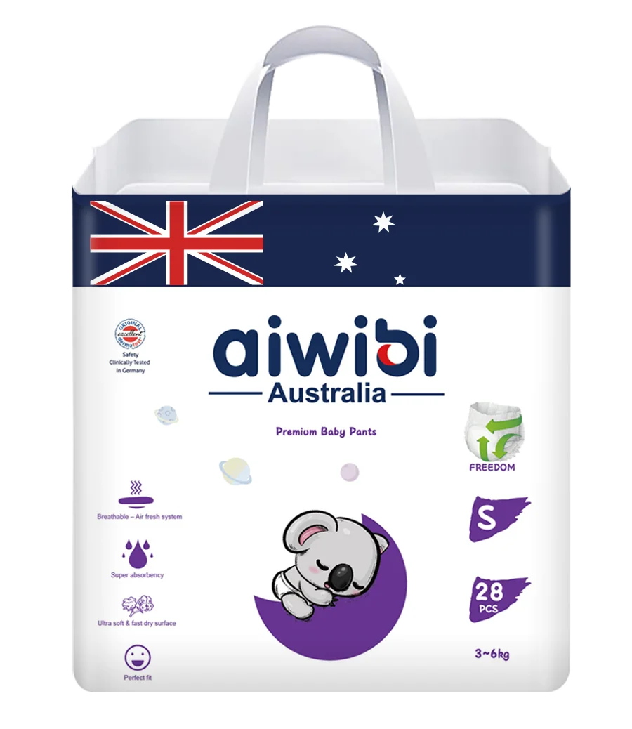 AIWIBI brand baby diapers pants diaper best selling product high pampering super absorption disposable pants diaper manufacture