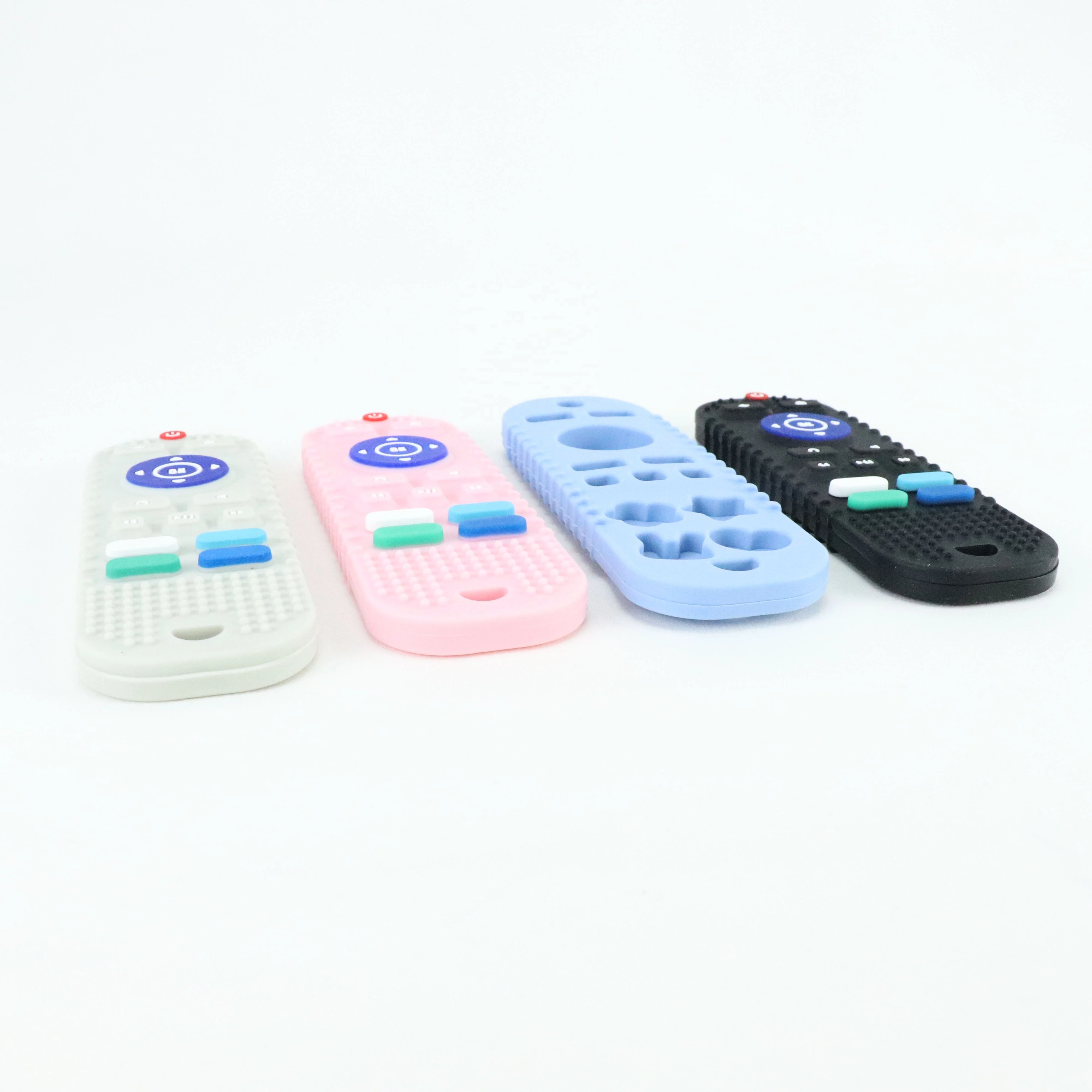 Hot Selling Wholesale Remote Control Shape Silicone Soft-Textured Baby Teether Toys