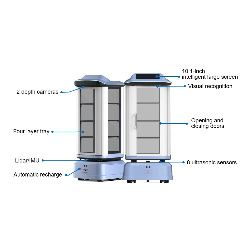 Restaurant Robot Food Preparation Robot Autonomous Navigation System Chassis Waiter Robot