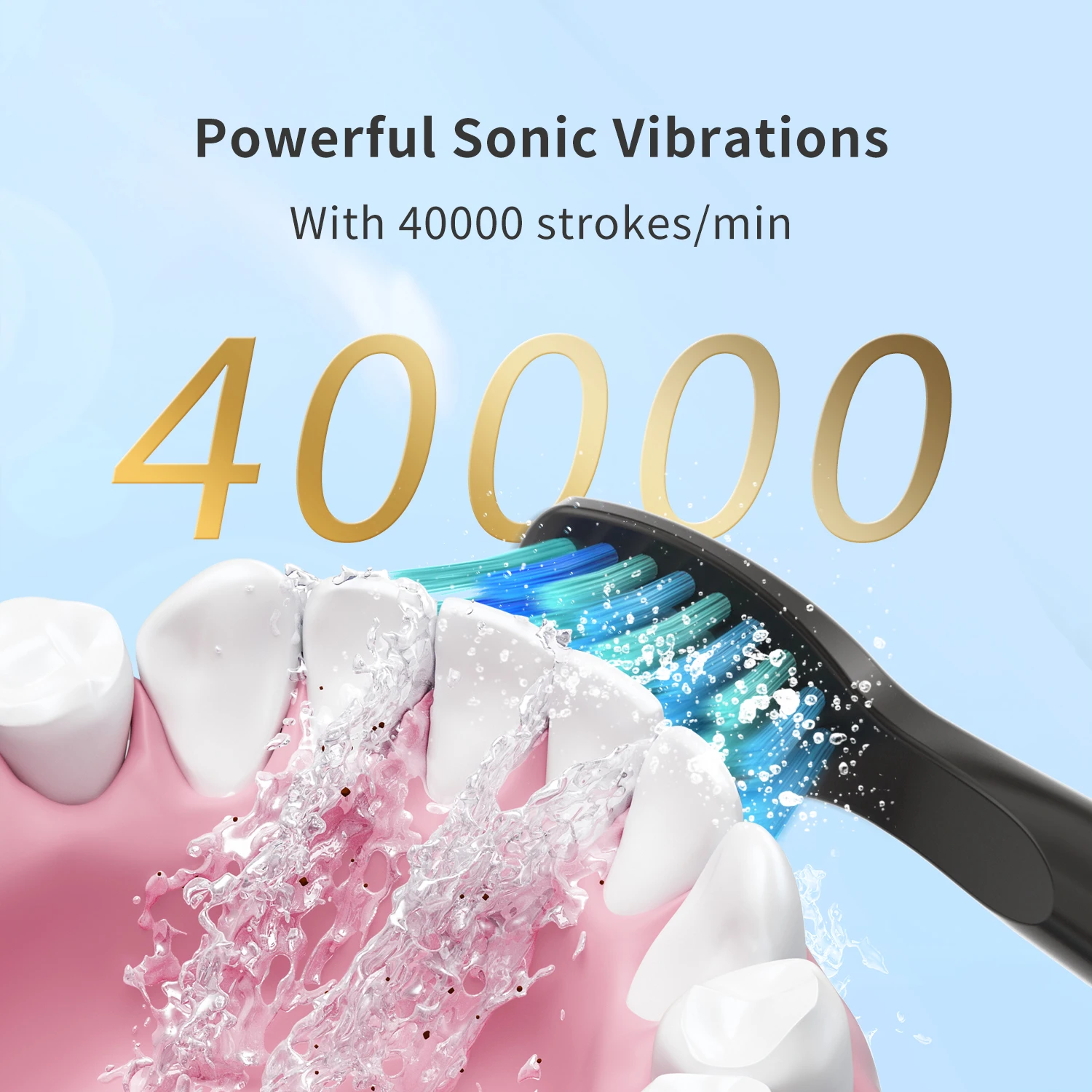 Efficient OEM Wholesale Cleaning High Quality Cosmic Sonic Silicone Smart Electric Tooth brush with Rechargeable Heads Suit