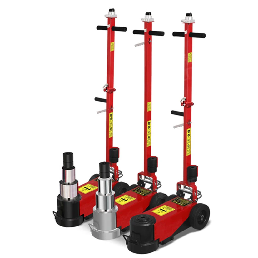 Hot Selling Straight Rod Air Hydraulic Truck Jacks Repair Lift Jacks 100t Pneumatic Truck Lifting Jack for Vehicle Maintenance