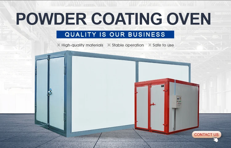 Custom Size Curing Oven Industrial Gas Electrostatic Powder Coating Oven for pre-heat / drying / curing