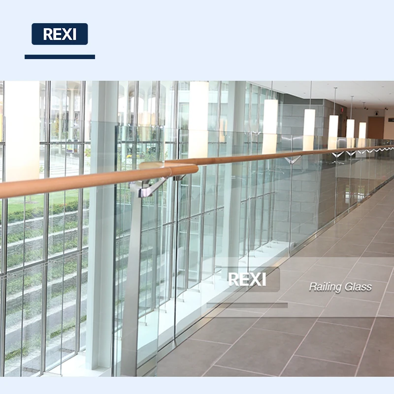 High quality modern terrace railing design glass balustrade frameless railing balcony with glass