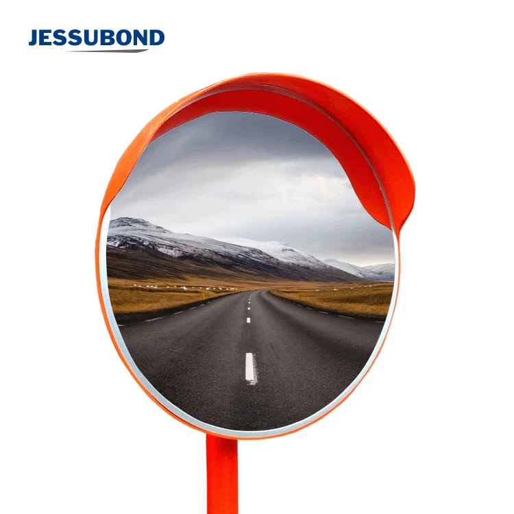 100cm Convex Outdoor Traffic Mirror PC Outdoor Traffic Road Safety Round Convex Mirrors